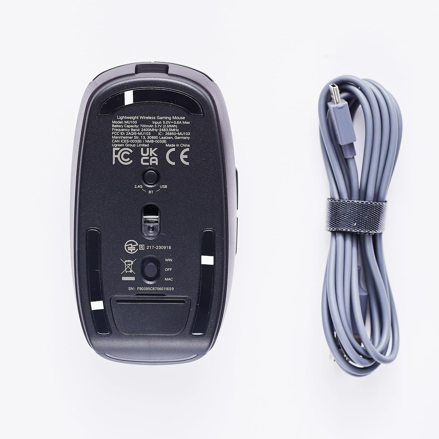 UGREEN Wireless Mouse Tri-Mode 5000DPI 85g for PC/Mac - الصورة 9
