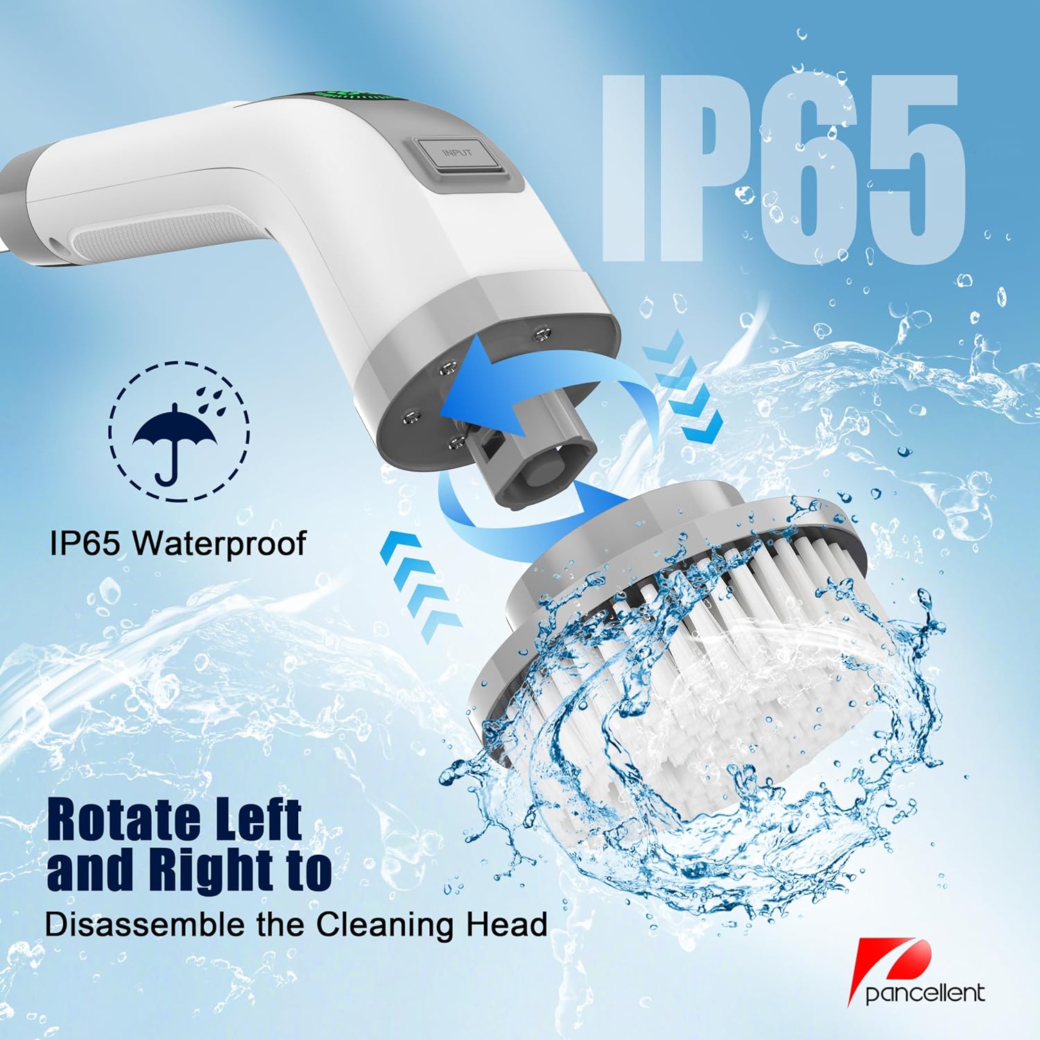 Electric Spin Scrubber, 2025 Upgrade 7 in 1 Electric Cleaning Brush,360RPM Powerful Cleaning, 1.5H Bathroom Scrubber Dual Speed with Extension Arm for Kitchen, Car, Tile, Wall, Floor, Shower - الصورة 5