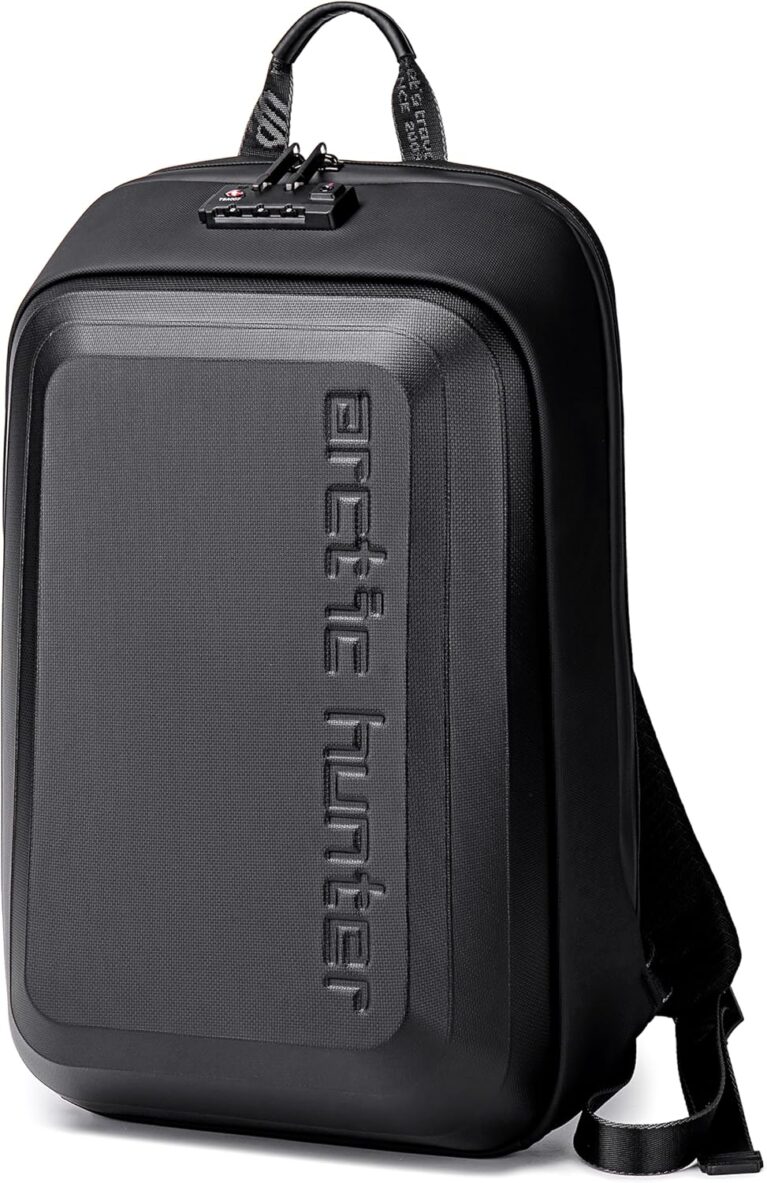 ah arctic hunter Semi Hard Gaming Backpack with Built in TSA lock Water Resistant Anti-Theft 15.6 inch Laptop Backpack for Men and Women, B00451