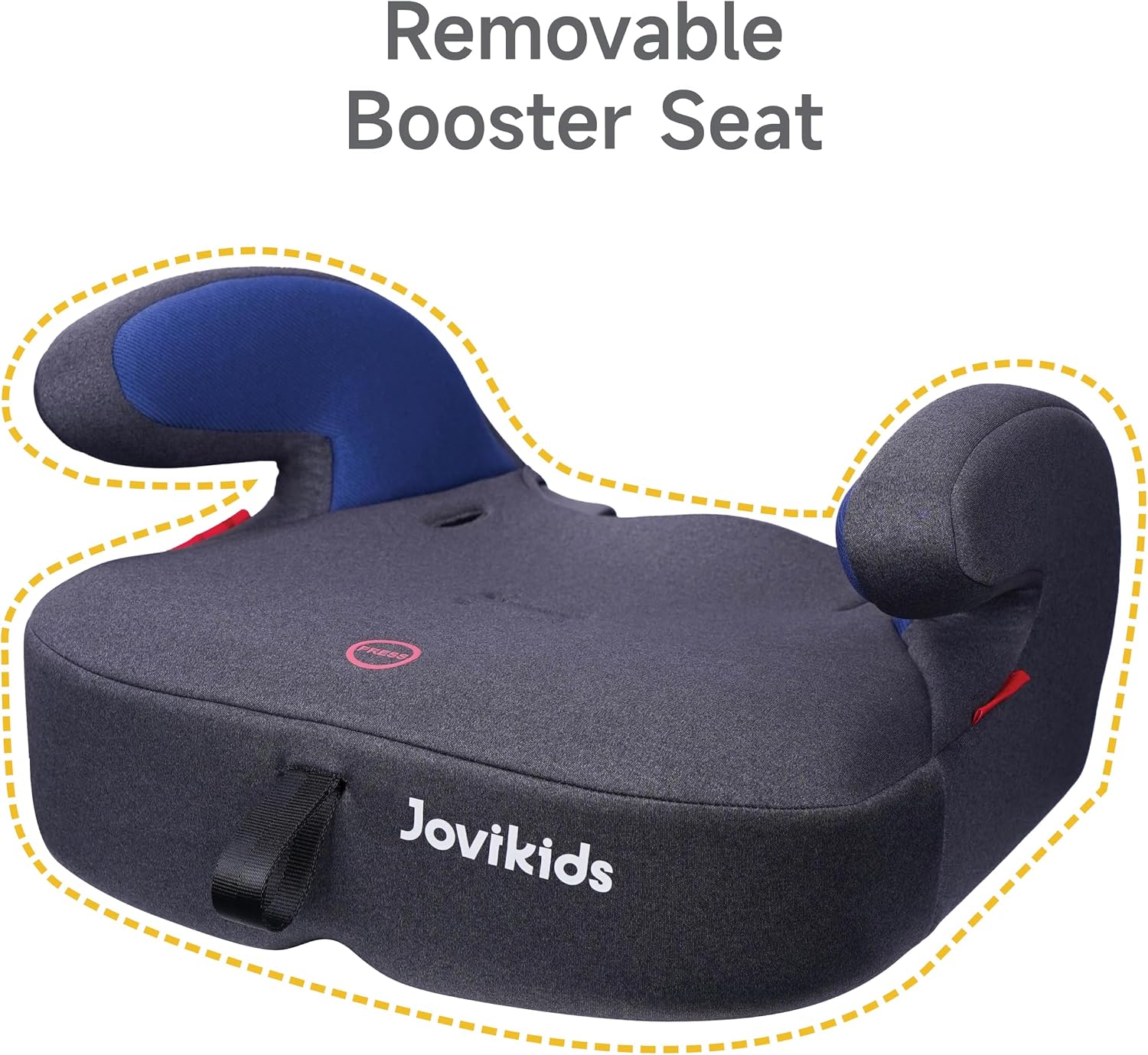 Jovikids Tammy 3in1 Highback Booster Car Seat (Group 1/2/3, 9M-12Y), Convertible to Booster Seat, Forward-Facing Seat w/Adjustable Headrest, 5-point Harness and 3-Point Seat Belt, Baby Travel - Blue - الصورة 7