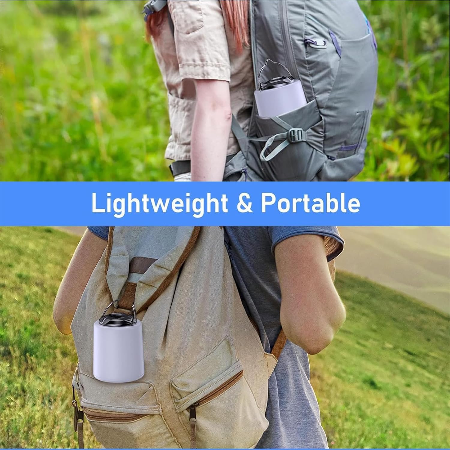 MuSylonz Camping Light, 2000mAh Portable camping lights outdoor with 3000K Warm Light, Rechargeable 3 Brightness Modes & 10+ Hrs Runtime, Waterproof Camping Lantern Light for Camping, Emergency - الصورة 6