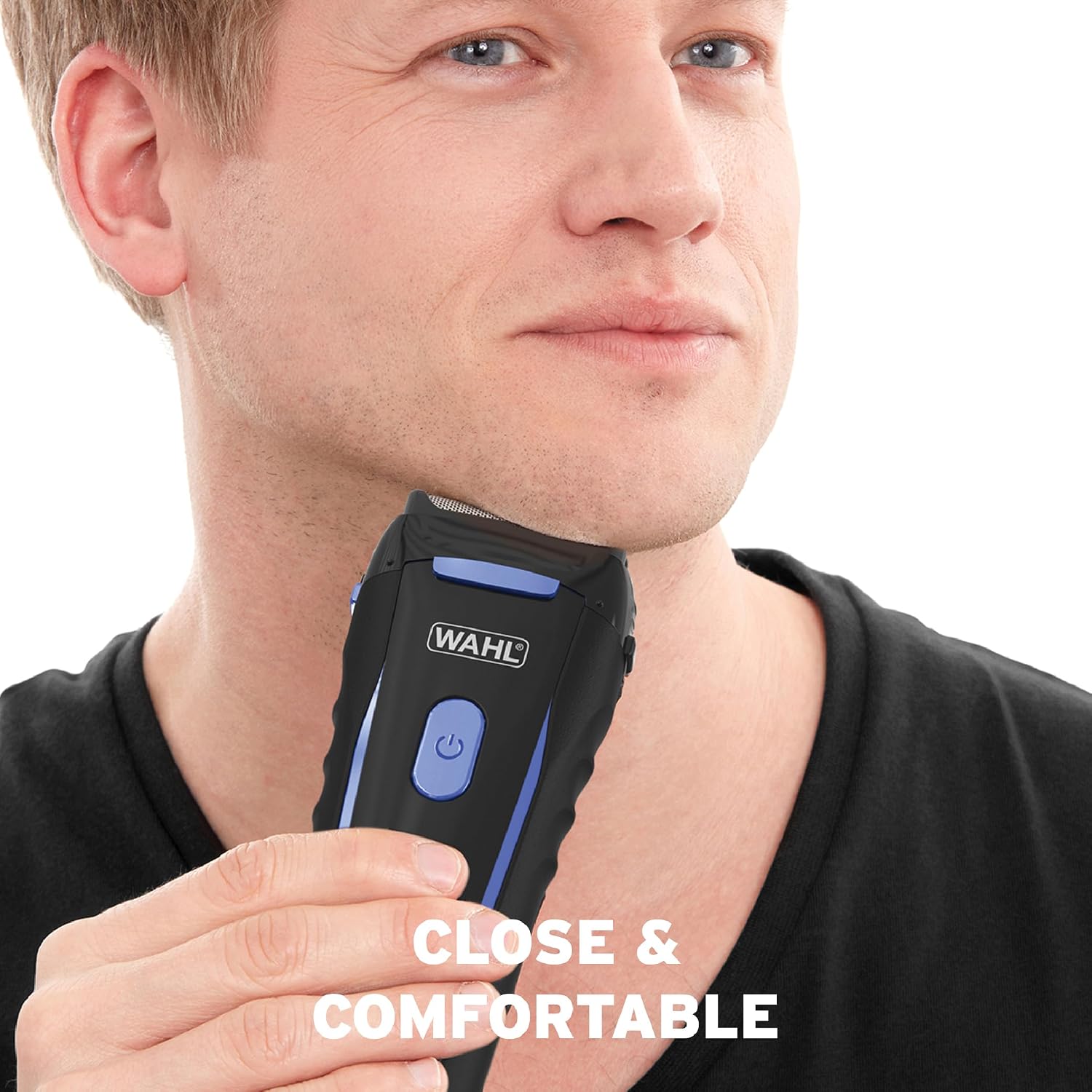 Wahl 7063-027 Groomsman Electric Shaver Rechargeable Wet/Dry Waterproof Electric Razor for Cordless Men's Shaving & Grooming - Lithium Ion with Long Run Time & Quick Charge – Model 7063 - الصورة 6