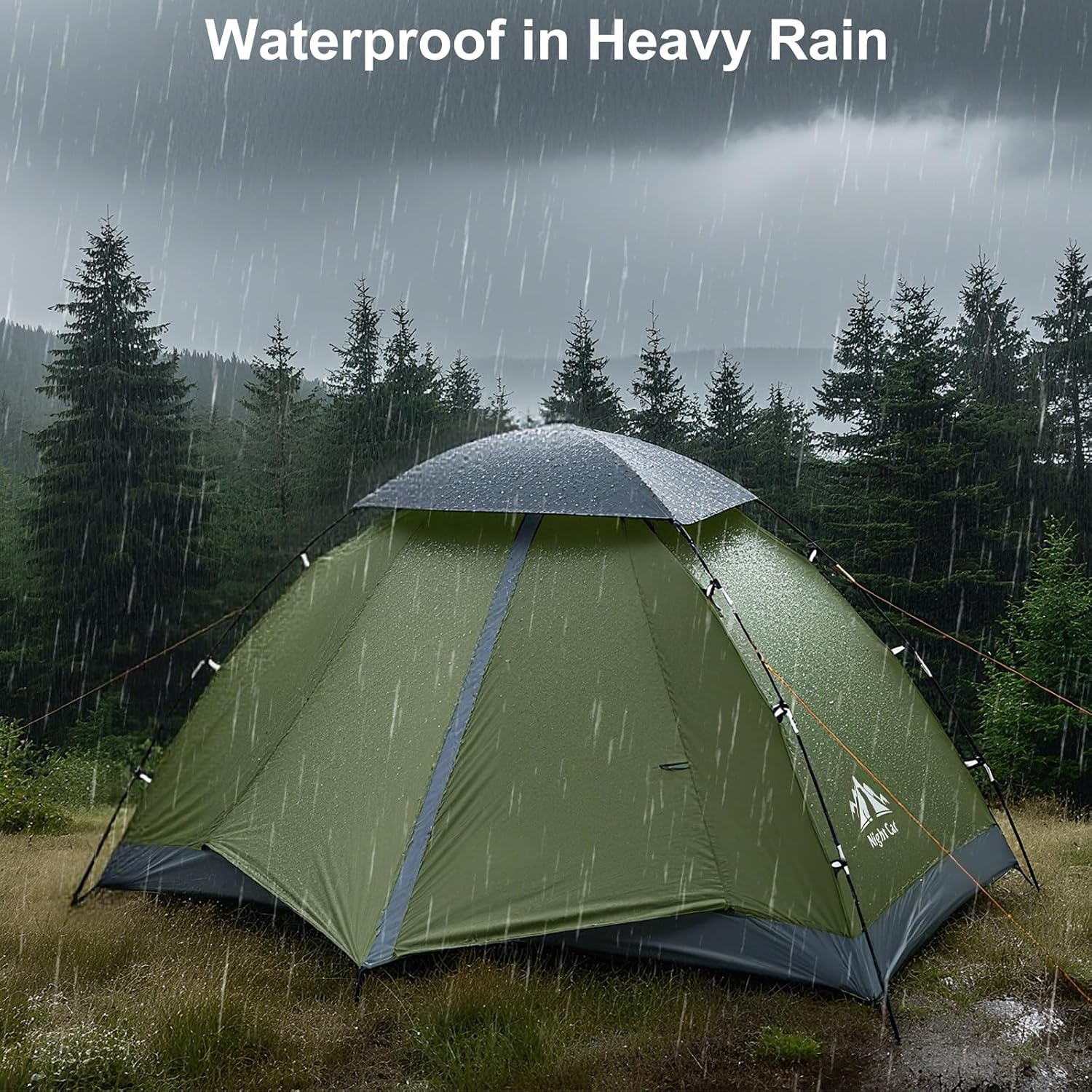 Night Cat Upgraded Backpacking Tents 1 2 Persons Easy Clip Setup Camping Tent Adults Scouts Heavy Rainproof Compact Lightweight - الصورة 4