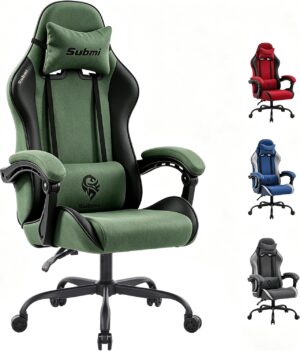Computer Chair, Fabric Gaming Chair...