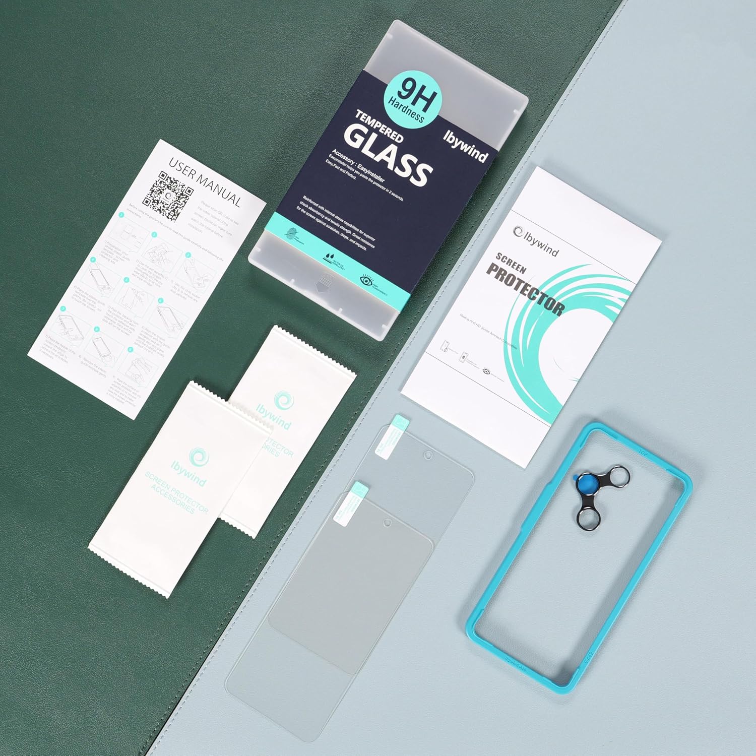 Ibywind for Nothing Phone (3) 5G Screen Protector,2-Pack,9H Hardness Tempered Glass with Camera Lens Protector,Easy Installation Tool,Bubble-Free,Fingerprint Unlock,Anti-Shatter,Anti-Scratch - الصورة 9