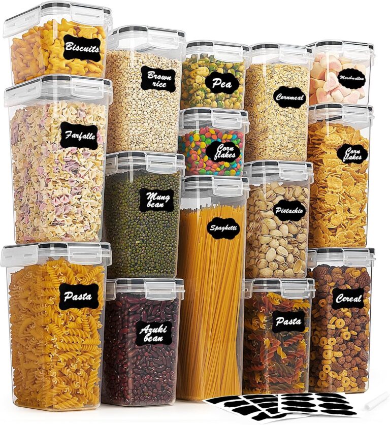 Vtopmart 15 Pack Plastic Food Storage Containers with Airtight Lids