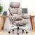 efomao Executive Office Chair 180kg, Grey Big and Tall Desk Chair