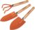 Tramontina 3 Pieces Garden Tool Set with Special Carbon Steel and Wood Handle includes Garden Trowel + Transplanting Trowel + Cultivator