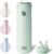 BOTTLE BOTTLE Insulated Water Bottle 24oz with Straw Lid and Handle for Sports Travel Gym Stainless Steel Water Bottles Double-Wall Vacuum Metal Thermos Bottles Leak Proof BPA-Free (Light Green)