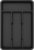 Lifewit Silverware Tray, Cutlery Drawer Organizer Storage for Kitchen, Plastic Flatware Utensil Holder Divider for Spoons Forks Knives Tableware, 4 Compartment, Black
