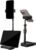 ToolHouse Phone Stand Desktop – 360° Rotating Tablet Holder, Adjustable Phone Holder, for Dual Viewing, Compatible with Smartphone and Tablets for Office Home Kitchen Bedside(Black)