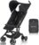 Teknum AIR-1 Travel Stroller, 0-3Years up to 22kg, Ultra Compact folding, Lightweight, Carry Bag, 5 point safety harness, Canopy, Wide Seat, Wheels, Multi Position Recline, Extendable Foot Rest, Black