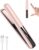 Hepiide Cordless Hair Straightener,Portable Mini Flat Iron Travel for Bangs,Short Hair,USB-C Rechargeable Wireless Hair Straightener Iron and Curler 2 in 1
