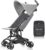 Teknum AIR-1 Travel Stroller, 0-3Years up to 22kg, Ultra Compact folding, Lightweight, Carry Bag, 5 point safety harness, Canopy, Wide Seat, Wheels, Multi Position Recline, Extendable Foot Rest, Grey
