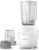 Philips Blender & Mill, 450W, 1.9L Capacity, 1 Speed + Pulse | 3000 Series, ProBlend System, Ice Crushing, Durable Stainless Steel Blades, MTP Protection, Dishwasher Safe, White, HR2041/10