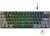 Rii [Arabic layout]RK802 Wireless Gaming keyboard, 3 Modes(Bluetooth/2.4G/Wired), 60% Rechargeable RGB Backlit Gaming Keyboard Red Switch for PC Windows Laptop(Black)