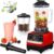 Electric Blender with Grain Grinder Multifunctional 2L Adjustable Capacity Stainless Steel Blades Copper Motor Ergonomic Handle Professional High Speed Blender 3200 Cycles 15 Speeds