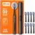 Bitvae Electric Toothbrush for Adults – Ultrasonic Electric Toothbrushes with 8 Brush Heads, ADA Accepted Power Rechargeable Toothbrush with 5 Modes, Smart Timer, Black D2