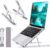 Laptop Stand for Desk, Adjustable Laptop Riser ABS+Silicone Foldable Portable Laptop Holder, Ventilated Cooling Notebook Stand for MacBook Pro Air, Lenovo, Dell, HP, Laptops,Tablet