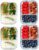 k R M Glass Meal Prep Containers, oz 36, Food Storage Containers with Lids Safe, Microwave, Freezer, Oven, Leak Proof (4 Pack in 3 Sections)