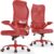 Office Chair Ergonomic Desk Chair, 330 LBS Home Mesh Office Desk Chairs with Wheels, Comfortable Gaming Chair, High Back Office Chair for Long Hours (Red)