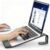 Laptop Stand for Desk, Metal Laptop Stand with Wrist Support, Ergonomic Detachable Laptop Riser, Aluminum Lectern, Computer Stand for MacBook Air Pro, HP (10-17″) Laptops – Black