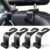 Car Seat Headrest Hooks, Car Hook Hangers Storage Organizer Interior Accessories for Purse Coats Umbrellas Grocery Bags Handbag, 4-Pack