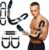 Twister Arm Trainer Chest Workout Equipment – 66-110lbs Adjustable Resistance Upper Body Muscle Strength Builder Clip Exerciser for Men – Home Gym Wrist Exercise Pectoral Strengthener Bar Device