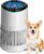 MORENTO Air Purifiers for Home Bedroom, Air Purifier for Smoke Pet Dander Odors with Fragrance Sponge, Small Air Purifier with Sleep Mode for Bedroom Office, Blue Ambient Light, MR2566, White