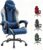 Gaming Chairs for Adults, Fabric Gaming Chair with Headrest and Lumbar Support, Gamer Chair with Height Adjustable 360° Swivel Seat, Ergonomic Computer Recliner Chair, Comfortable, Grey Blue