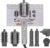 Clara 6-in-1 Diamond Silver Multi Styler with Auto-Wrap Curlers, Hair Dryer, & Brush (Round & Oval) for All Hair Types – 1500W Ionic Styling Tool for Frizz-Free Waves & Salon Blowouts
